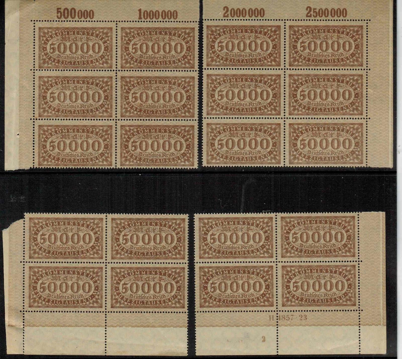 Německo Reich, Fiskal, 1920, **