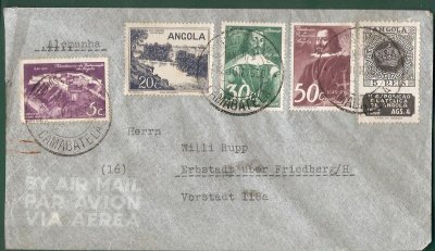 Celistvost obalka Angola 1950
